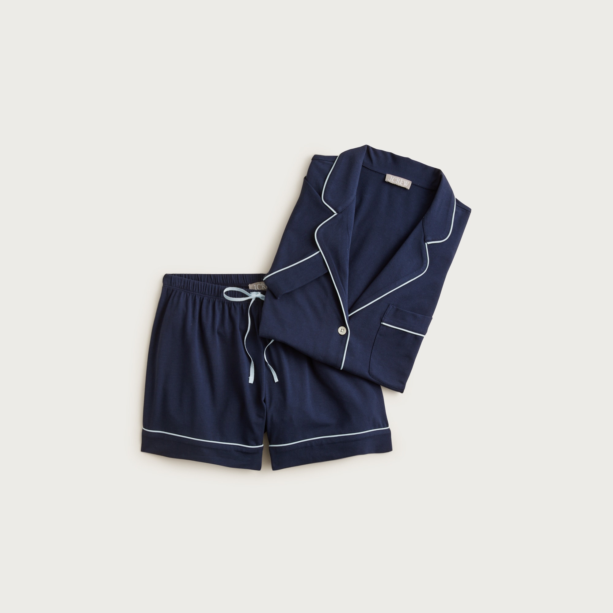 Dreamy cotton-blend pajama short set