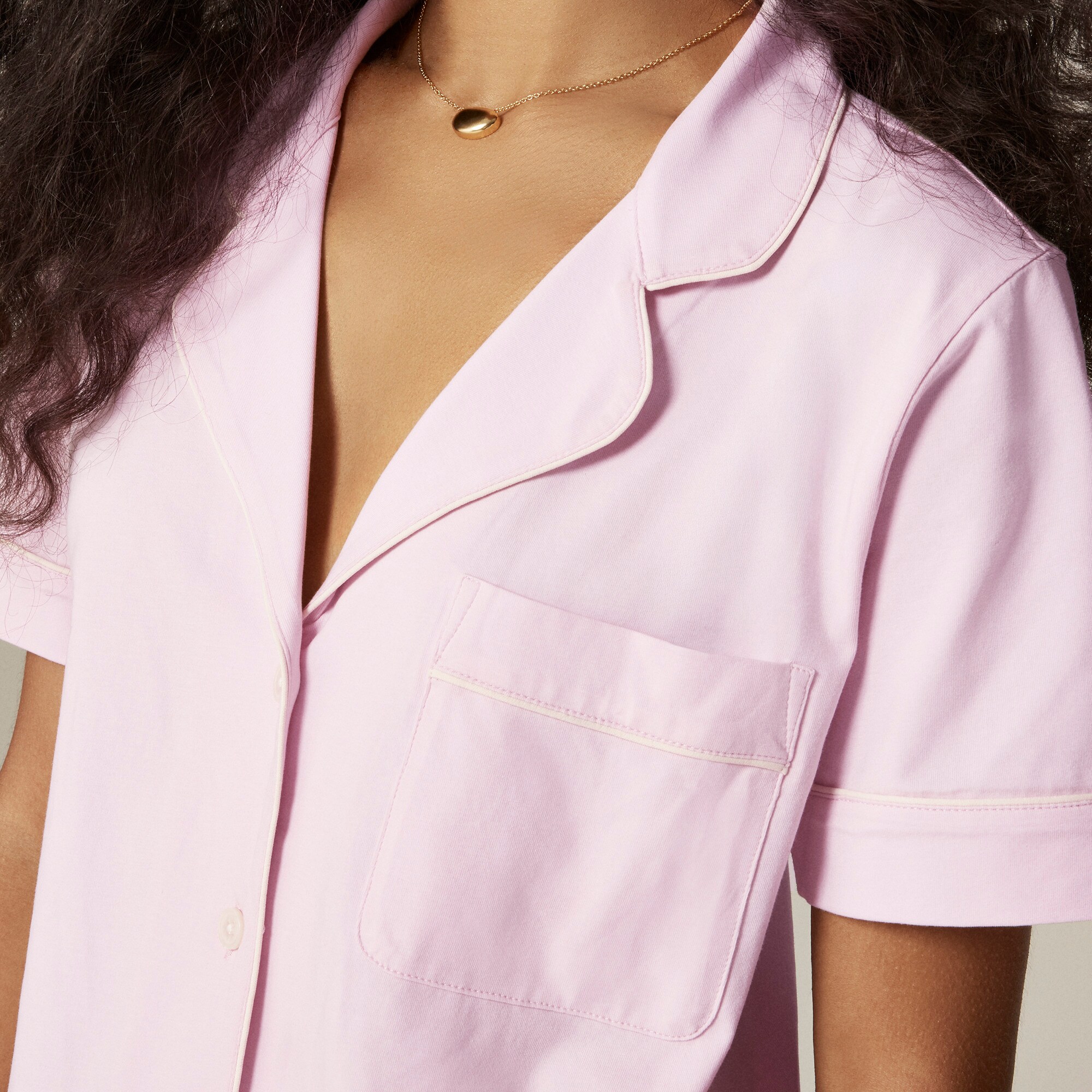 Dreamy cotton-blend pajama short set