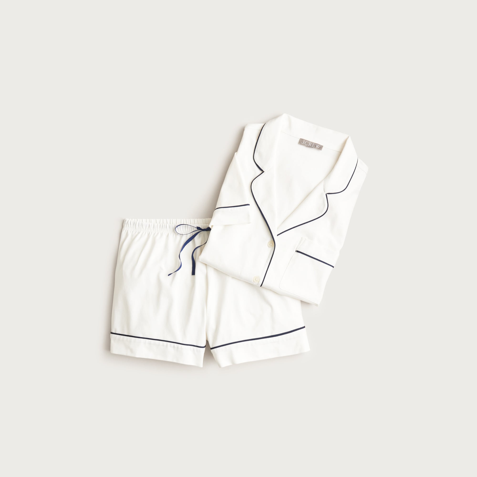 Dreamy cotton-blend pajama short set