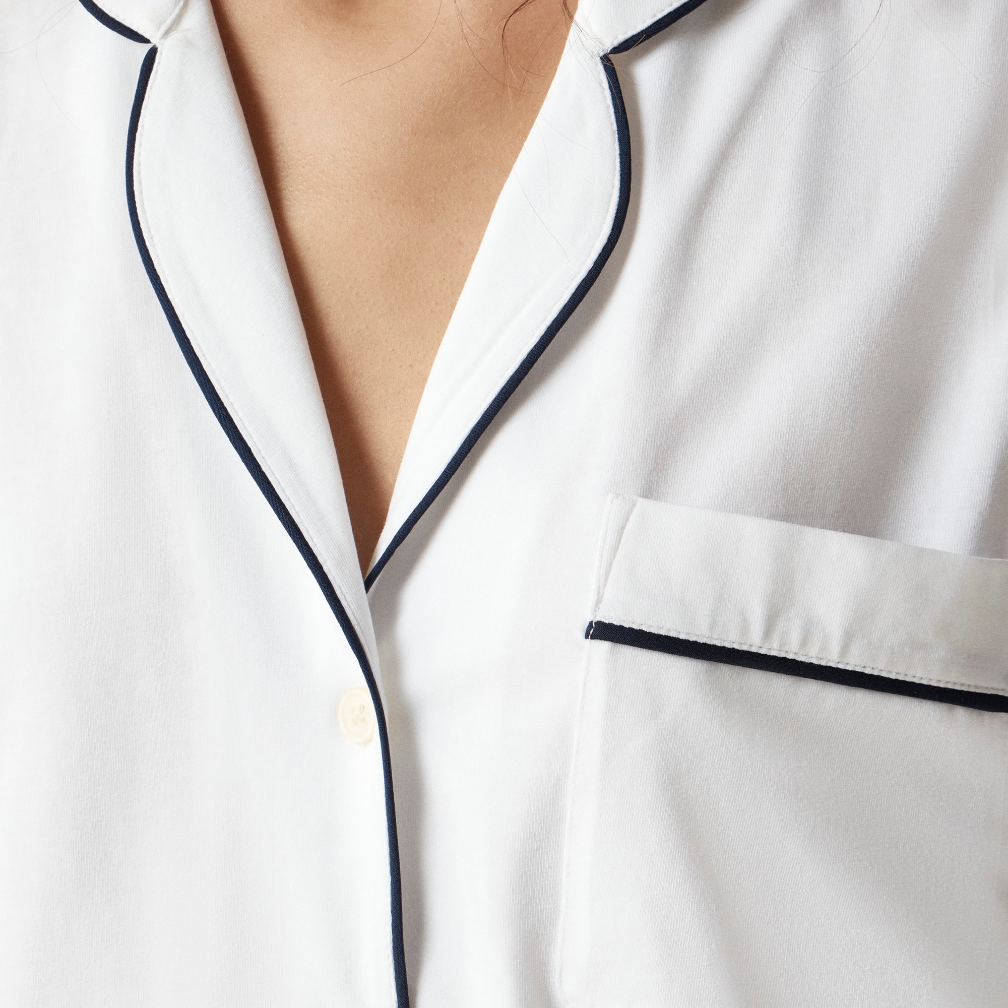 Short-sleeve pajama short set in dreamy cotton blend