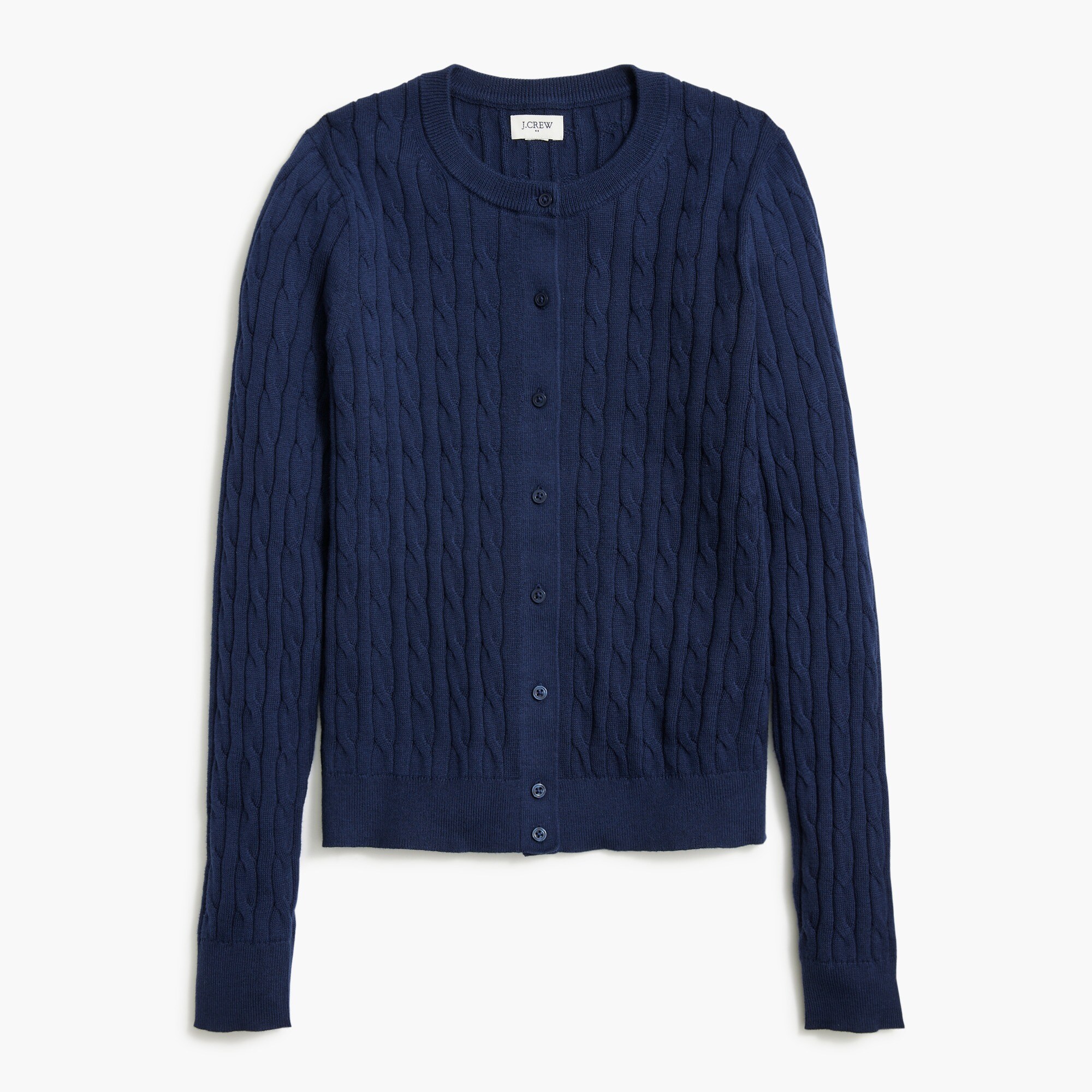 Cotton cable cardigan