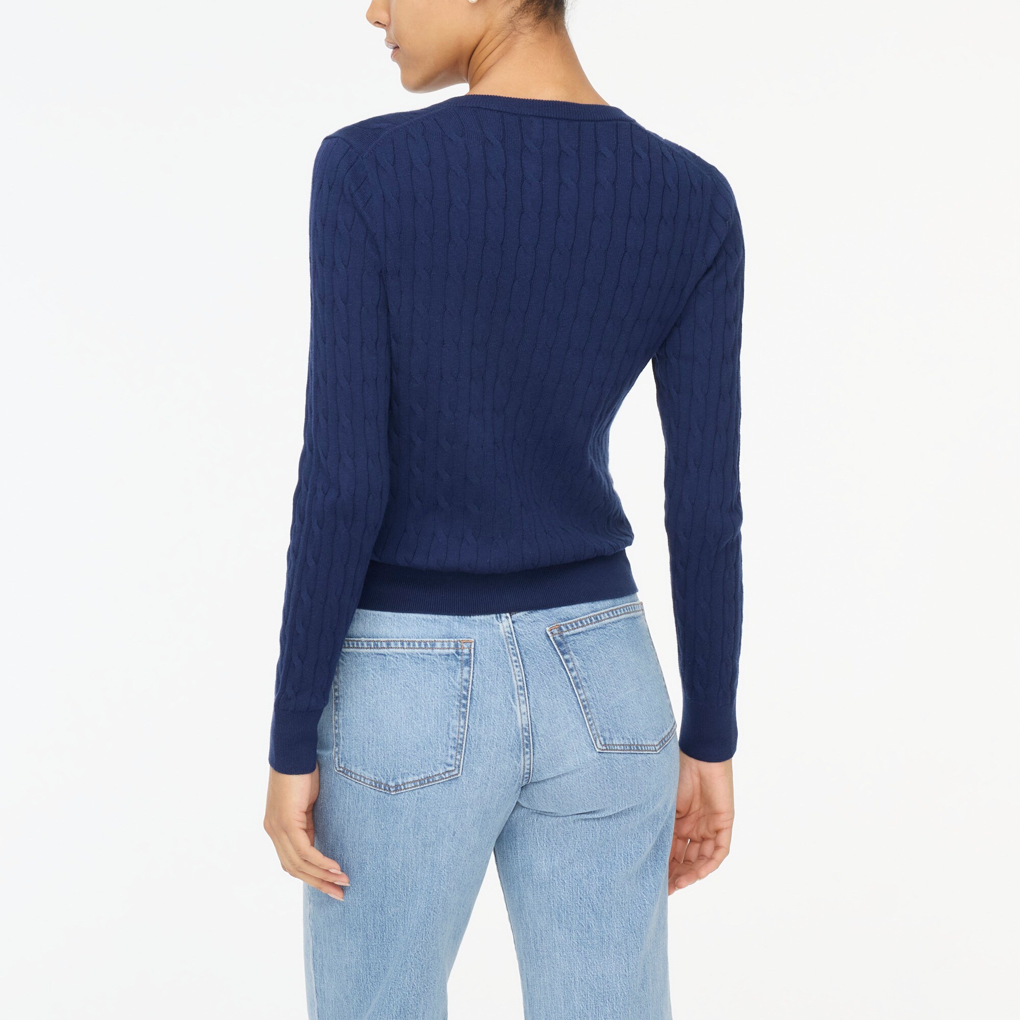 Cotton cable cardigan