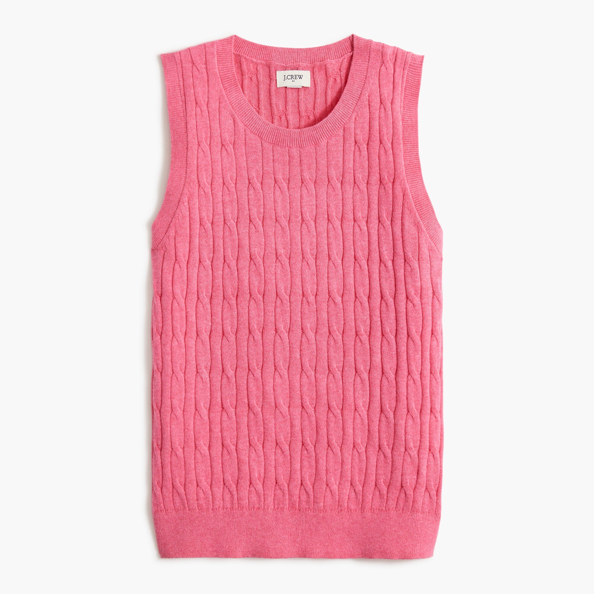 Cotton cable sweater shell