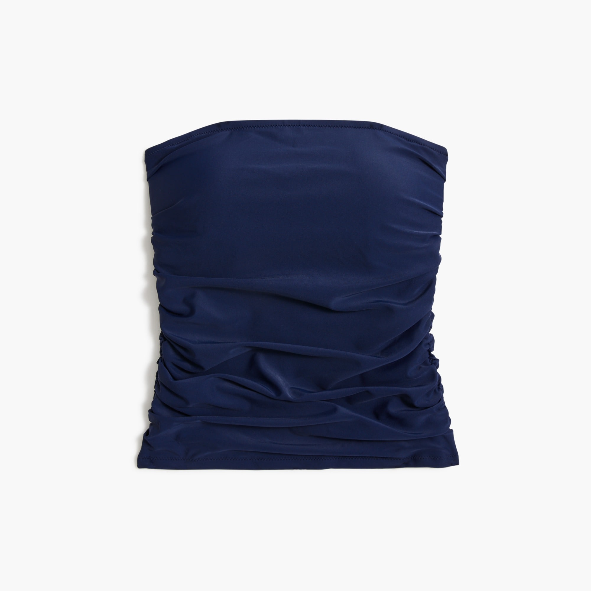 Solid strapless tankini top