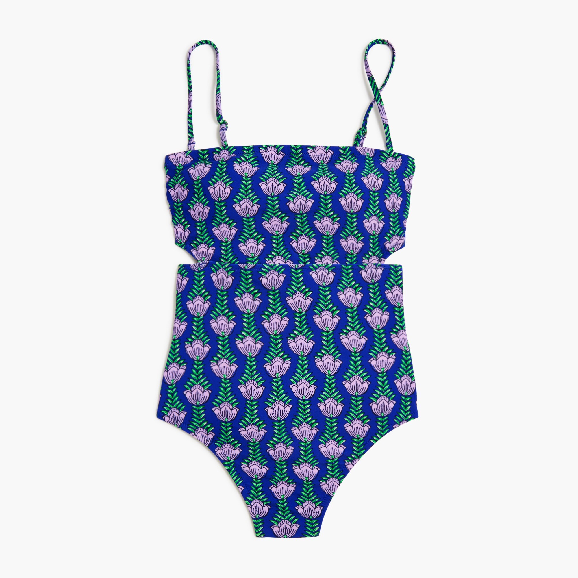 Factory Printed Cutout One piece Swimsuit For Women