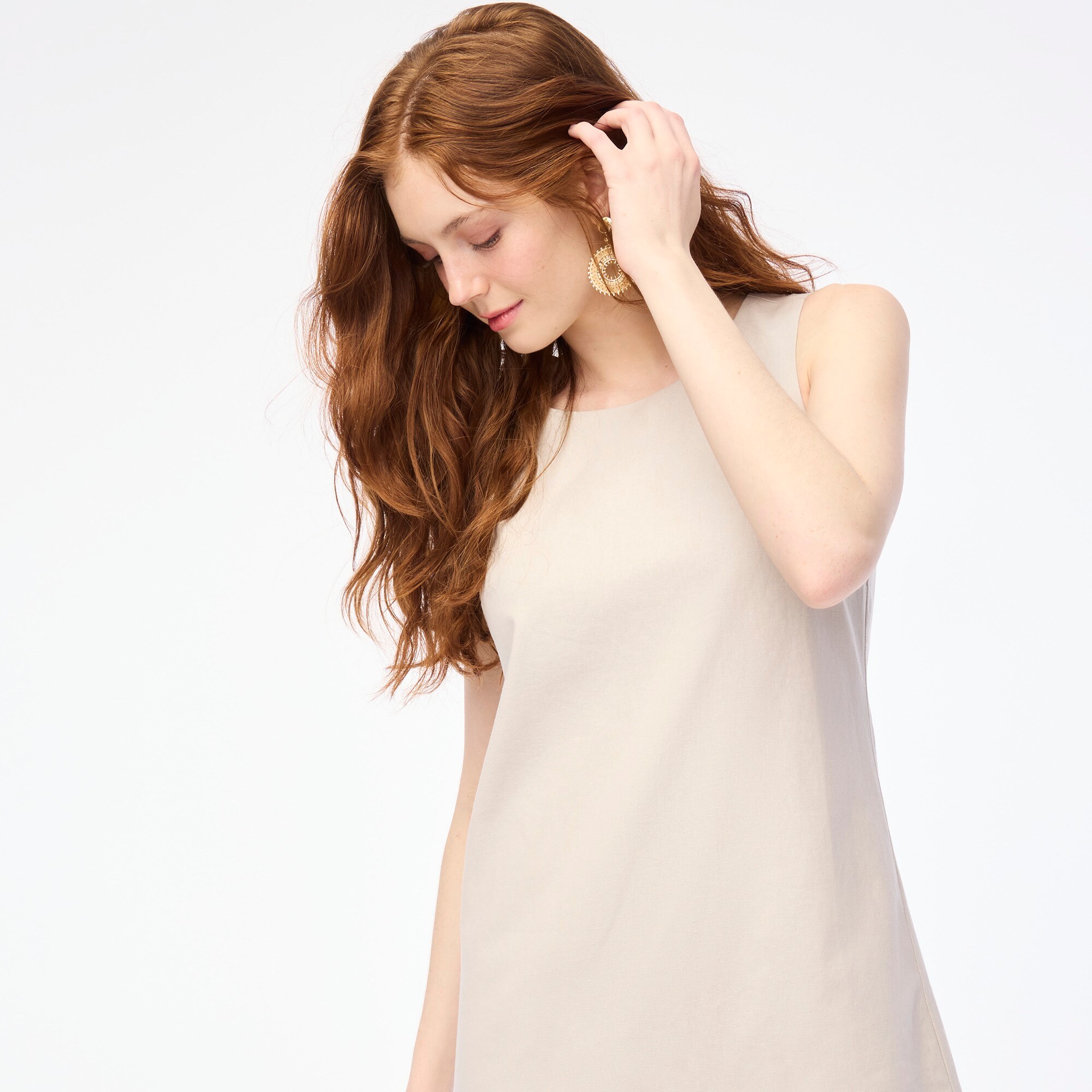 j crew cream dress