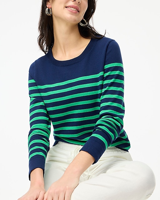 womens Striped Teddie sweater
