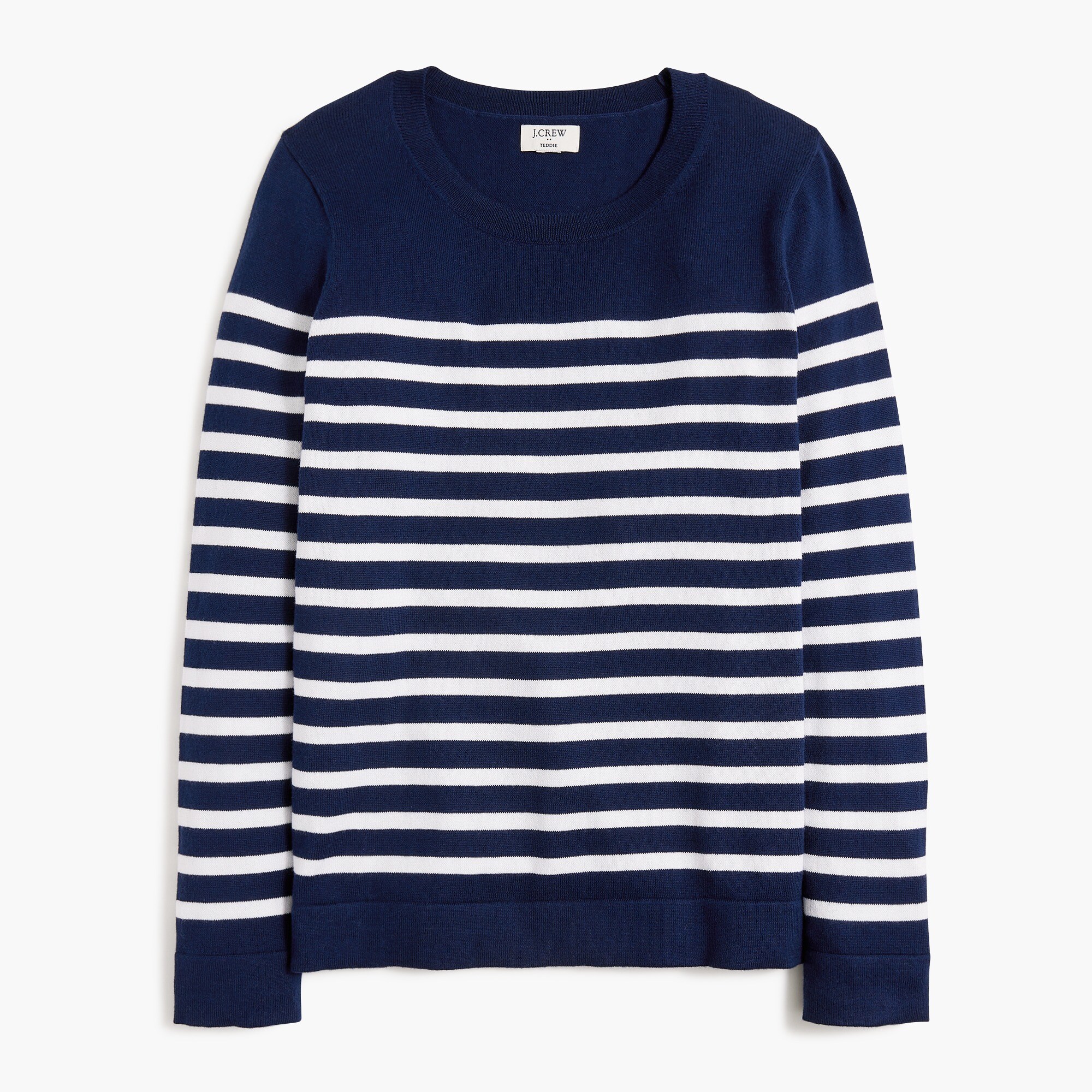 striped teddie sweater for women