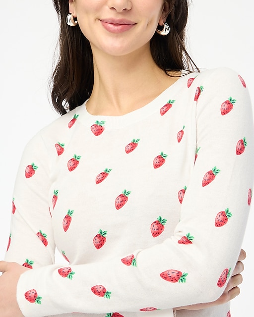womens Strawberry Teddie sweater