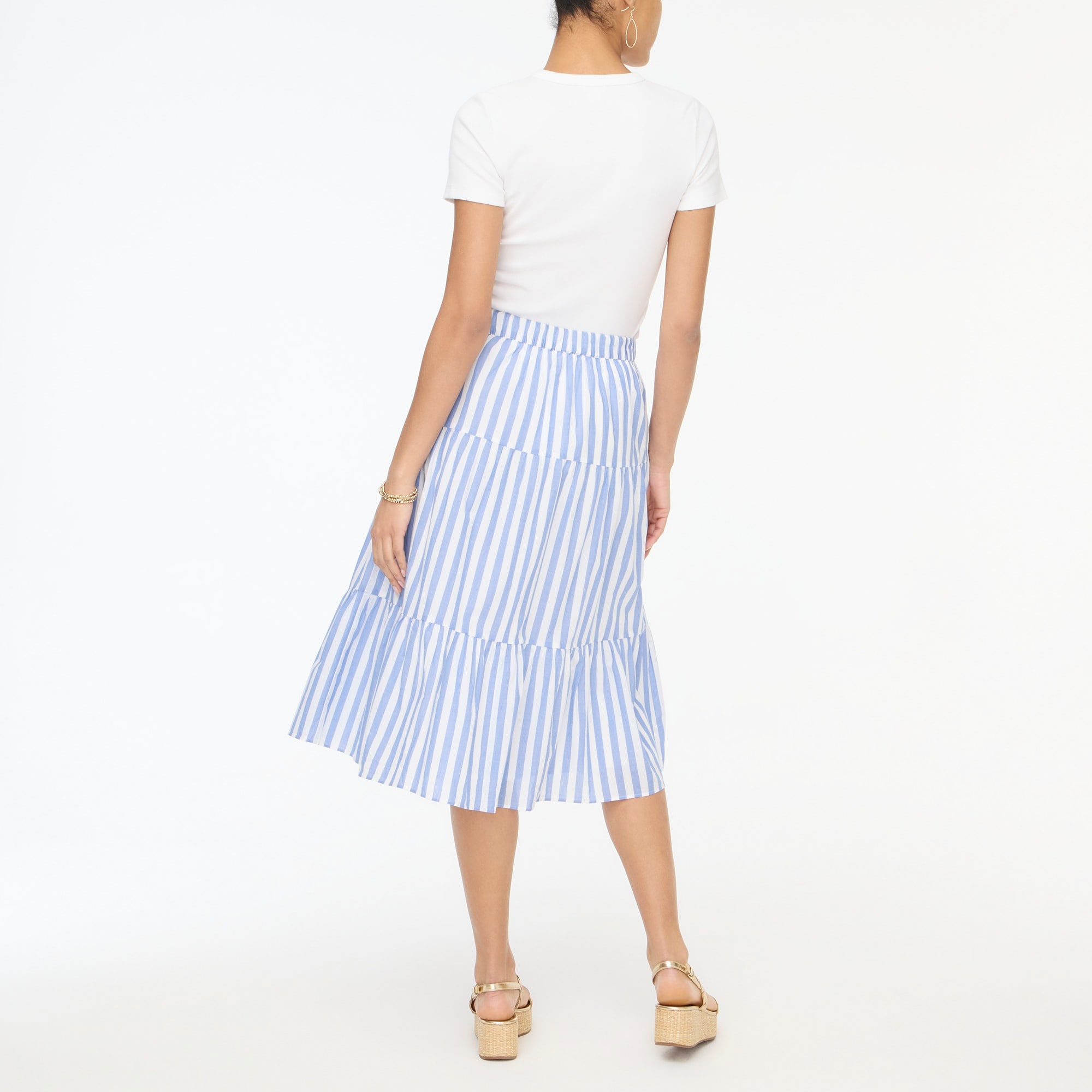 Tiered midi skirt