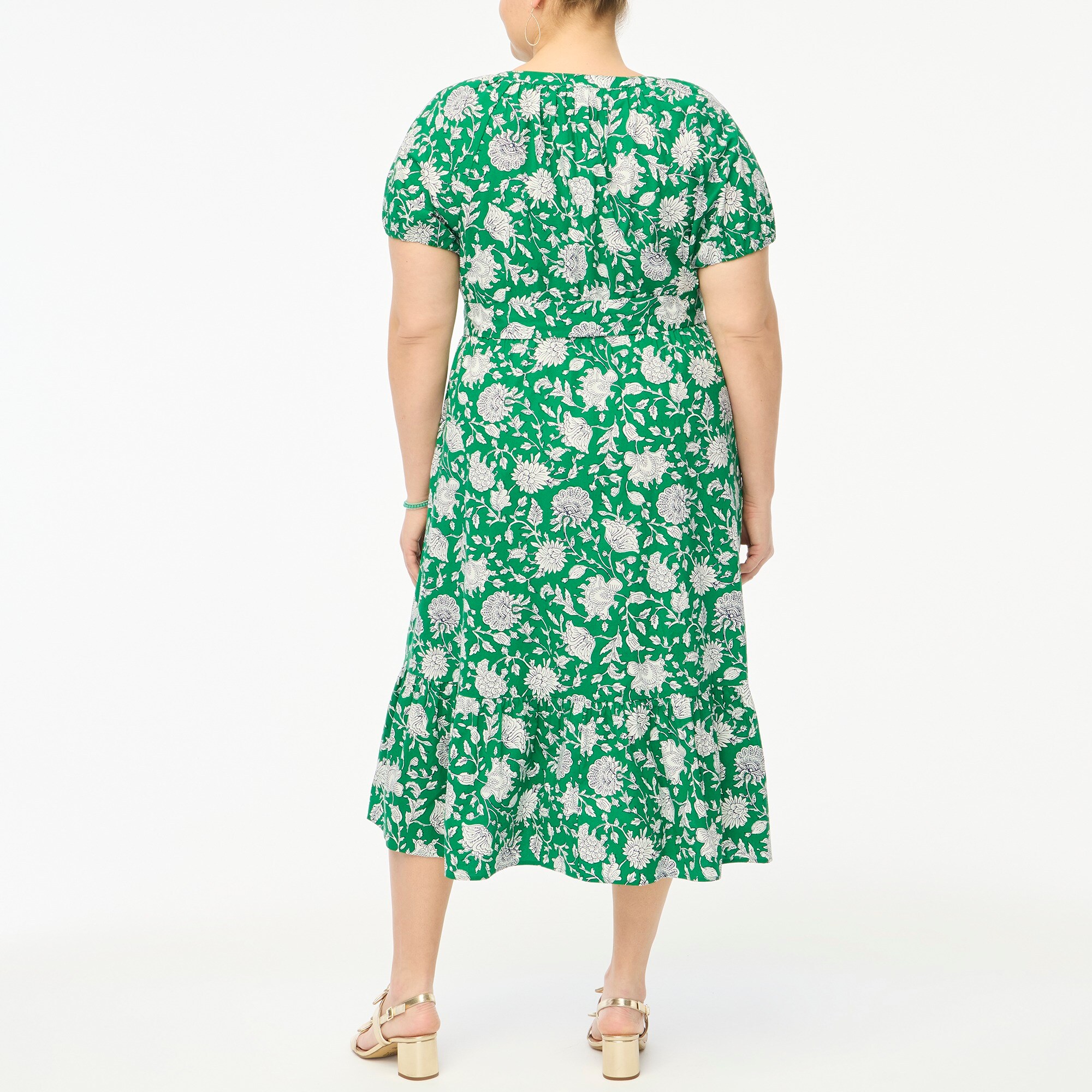 Key-Hole Back Flattering Midi Dress