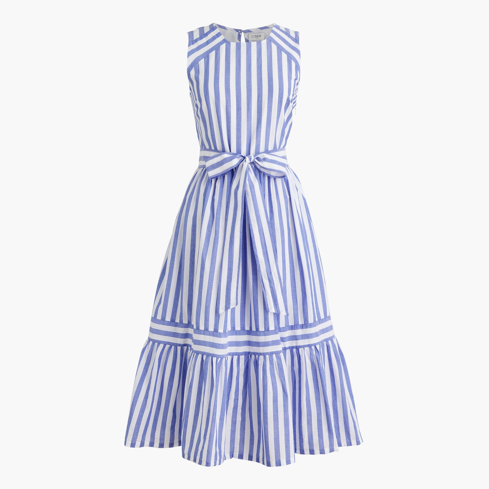  Petite striped midi dress