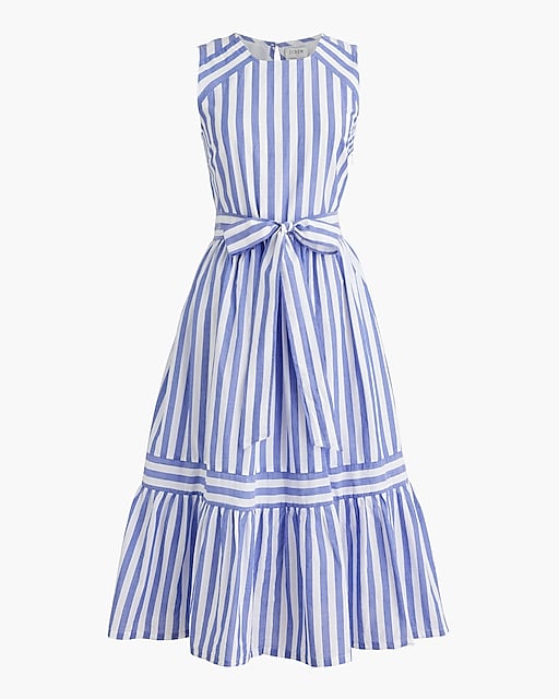  Petite striped midi dress