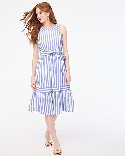 factory: striped midi dress for women