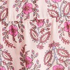 Ruffle-sleeve tiered midi dress ROSE WATER