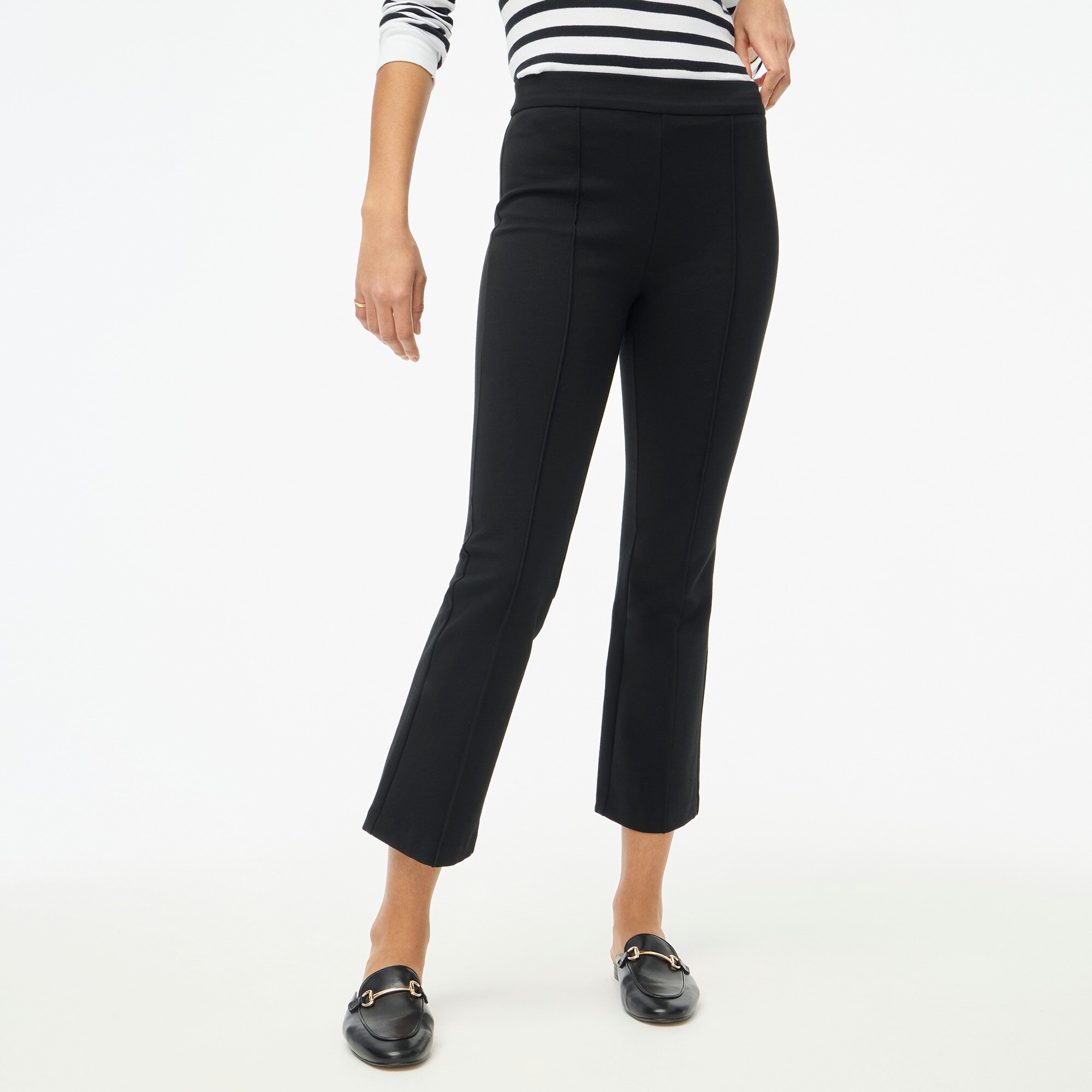 factory: crop flare ponte pant for women