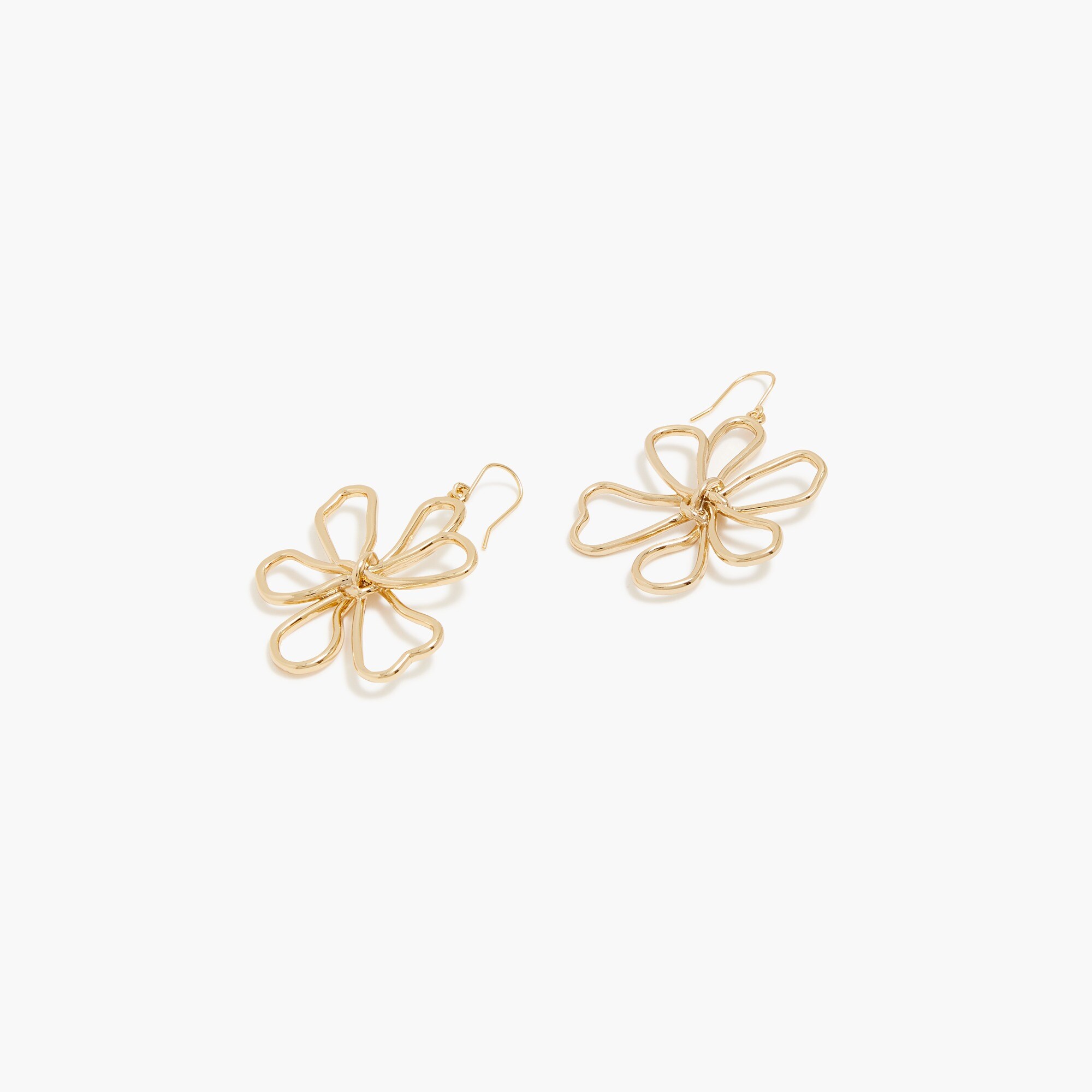  Wire flower earrings