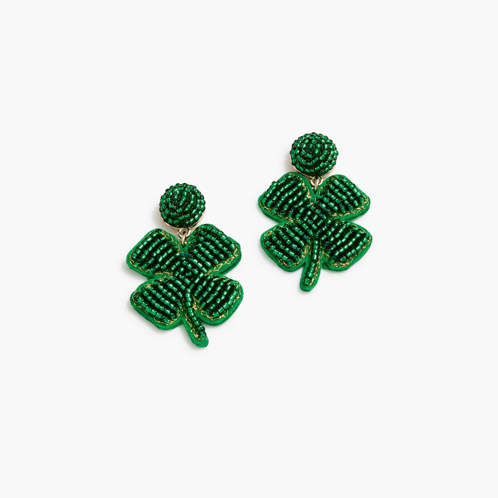コエリー Beaded Clover Earrings For Women | Factory
