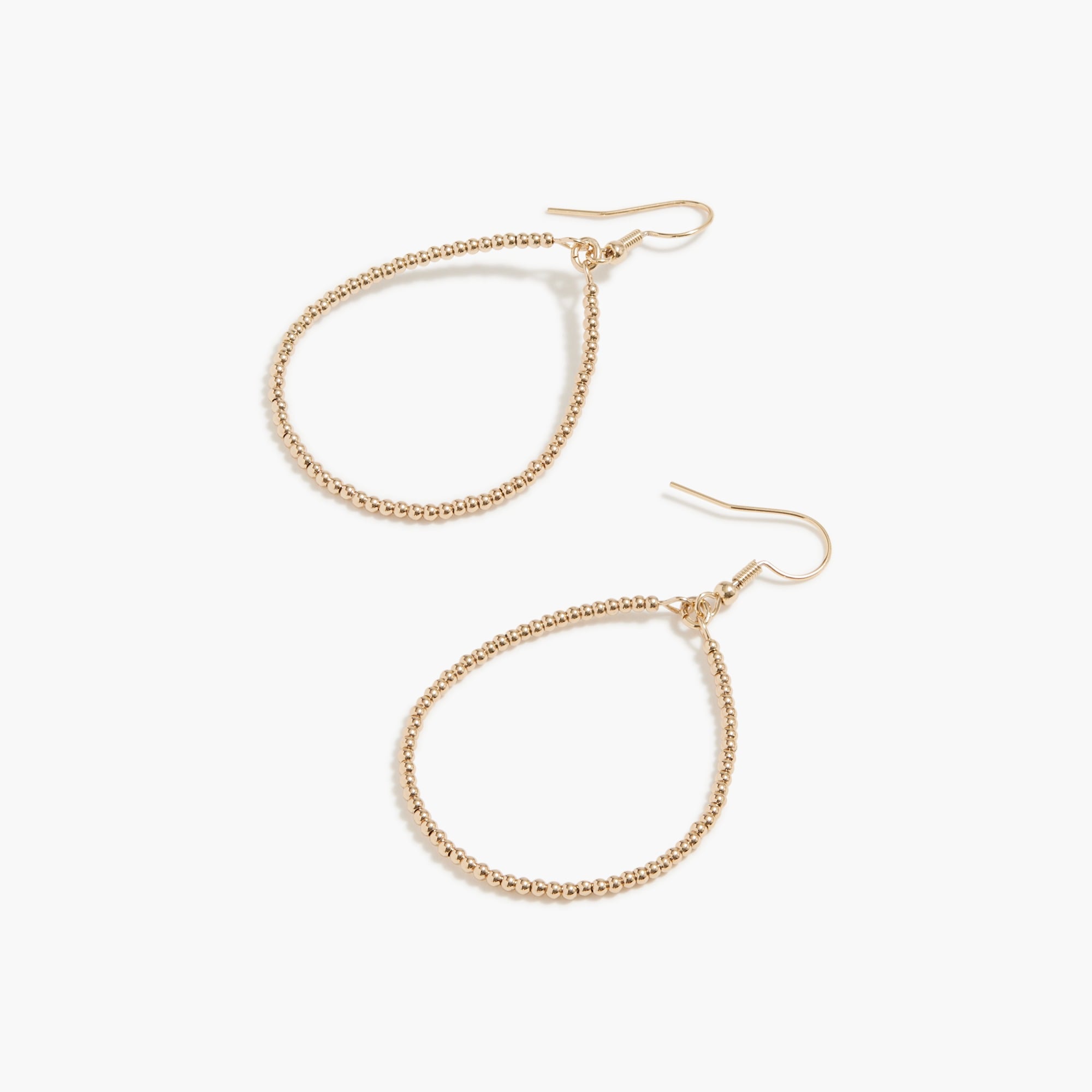 Beaded hoop earrings