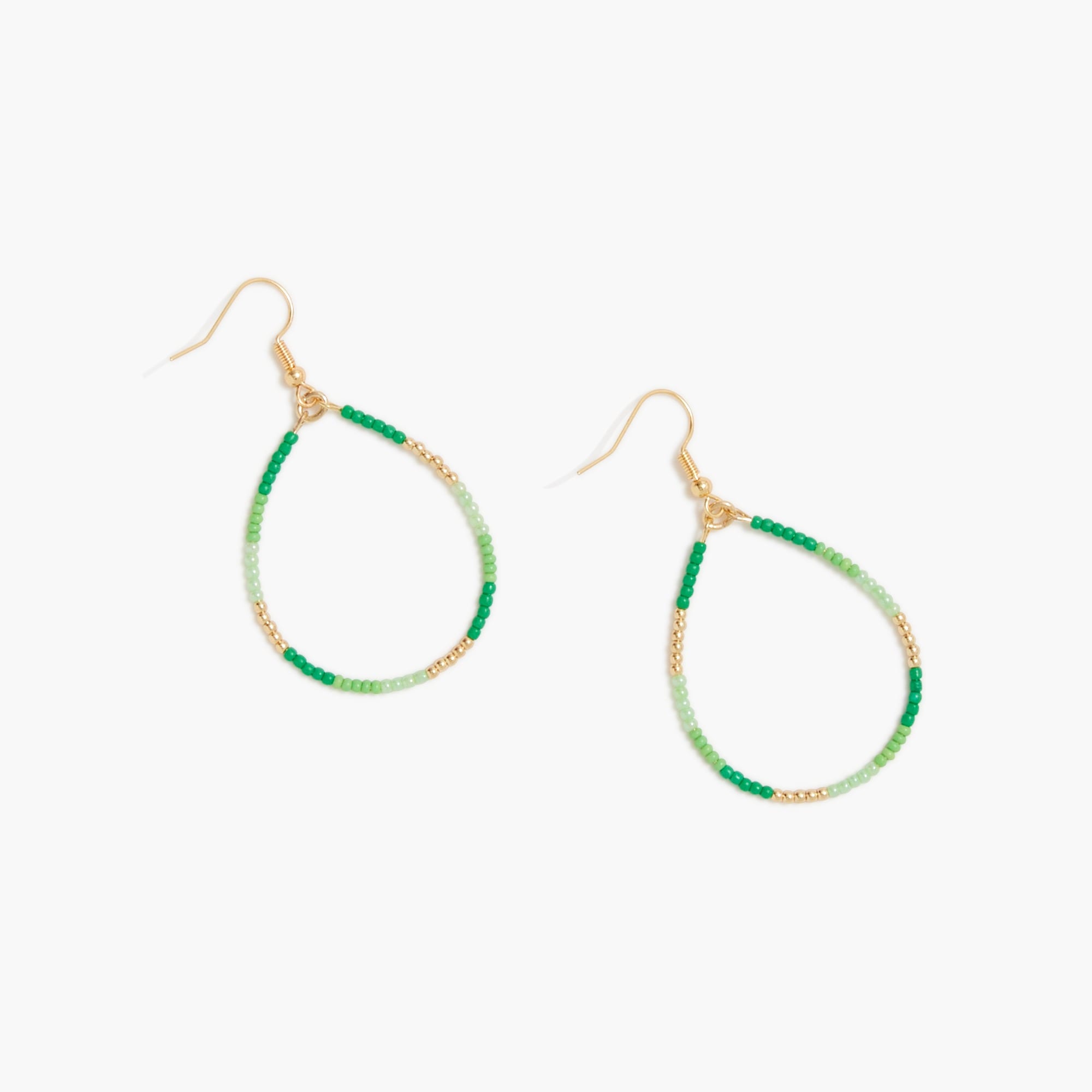 womens Beaded hoop earrings