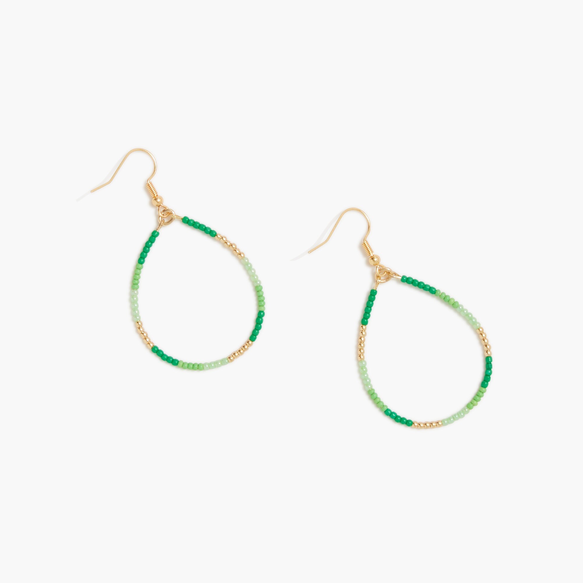 womens Beaded hoop earrings