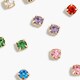 Rhinestone stud earrings pack MULTI factory: rhinestone stud earrings pack for women