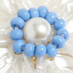 Pearl flower stud earrings MOUNTAIN BLUEBIRD