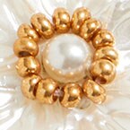 Pearl flower stud earrings GOLD factory: pearl flower stud earrings for women