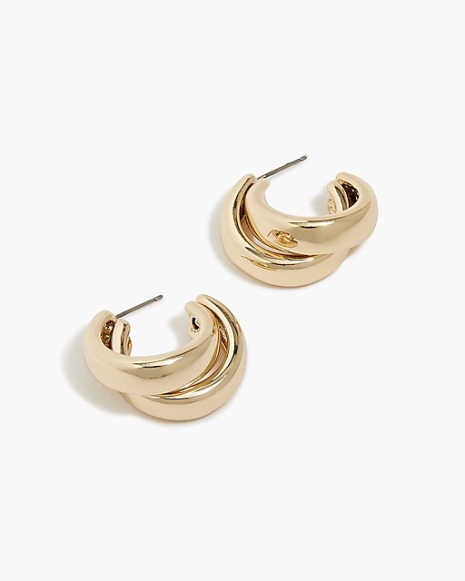  Double-hoop earrings
