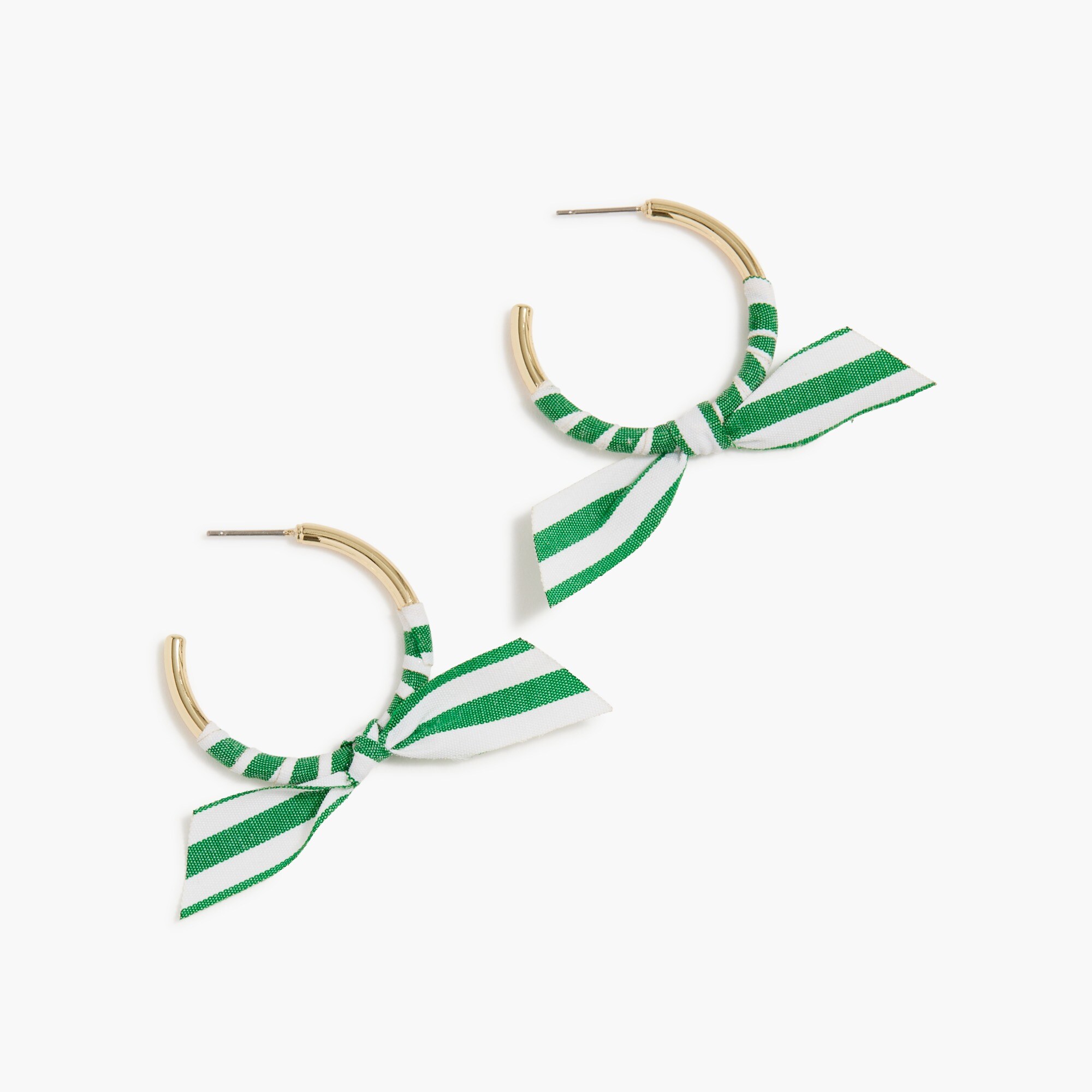 ribbon-wrapped hoop earrings for women