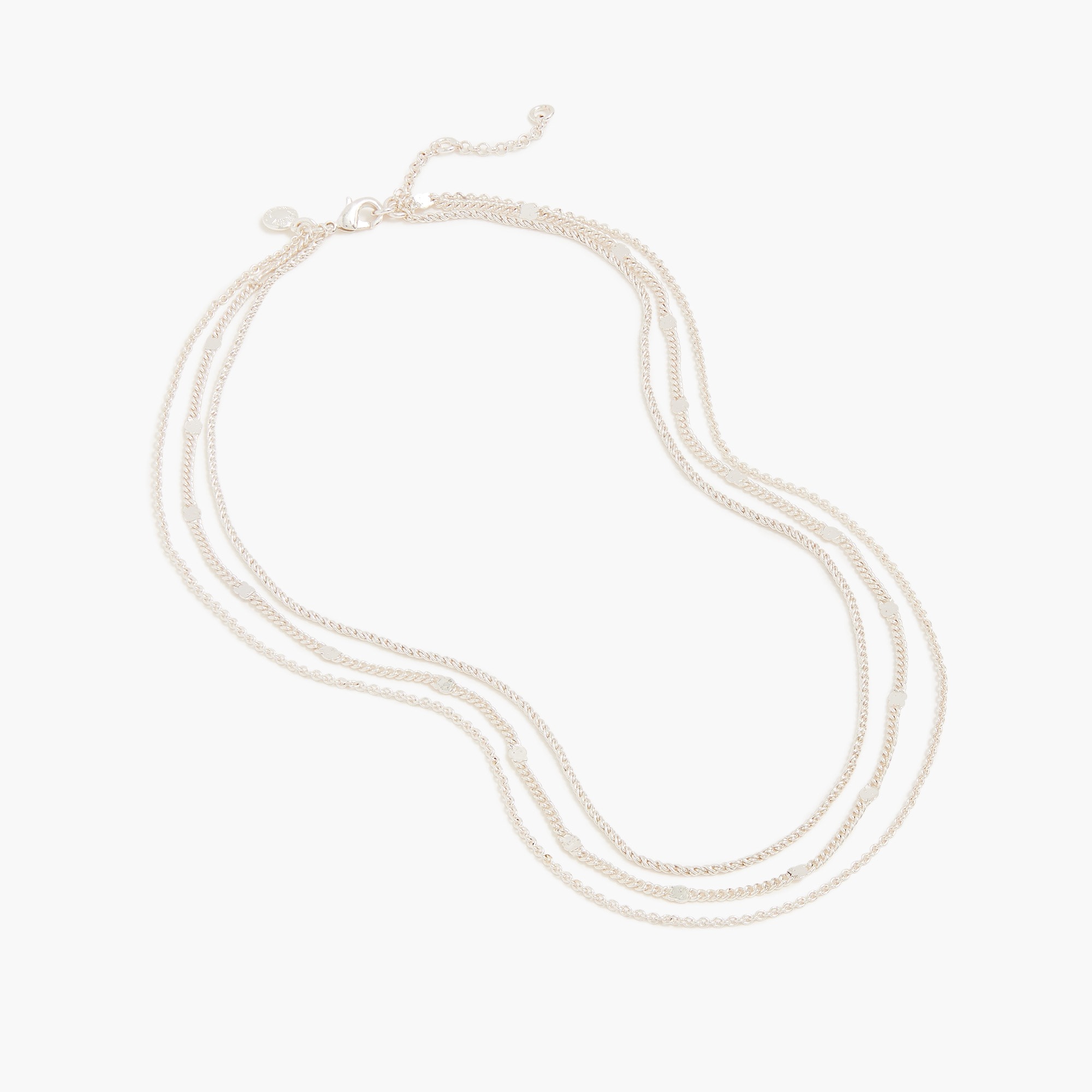 Mixed-chain layering necklace