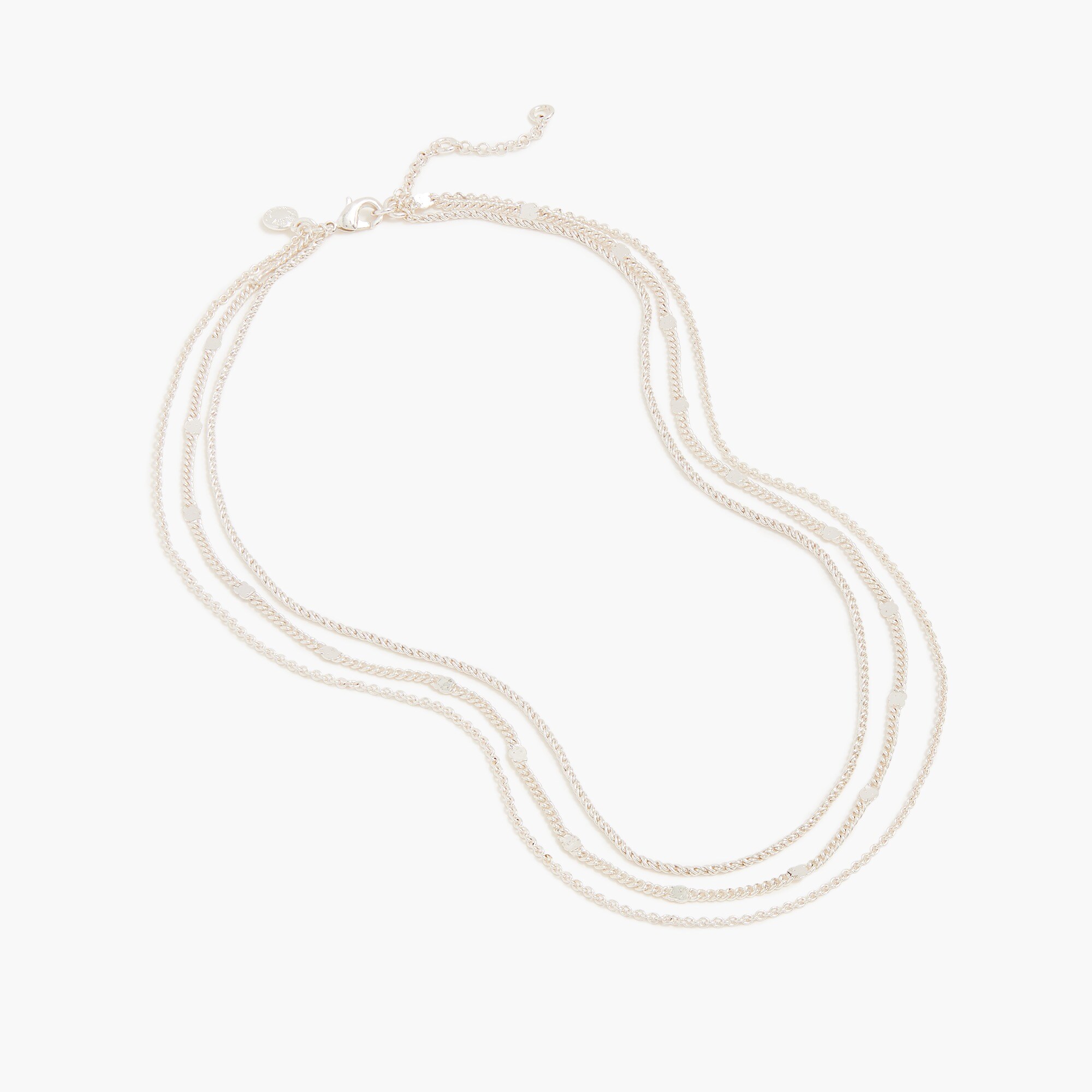  Mixed-chain layering necklace