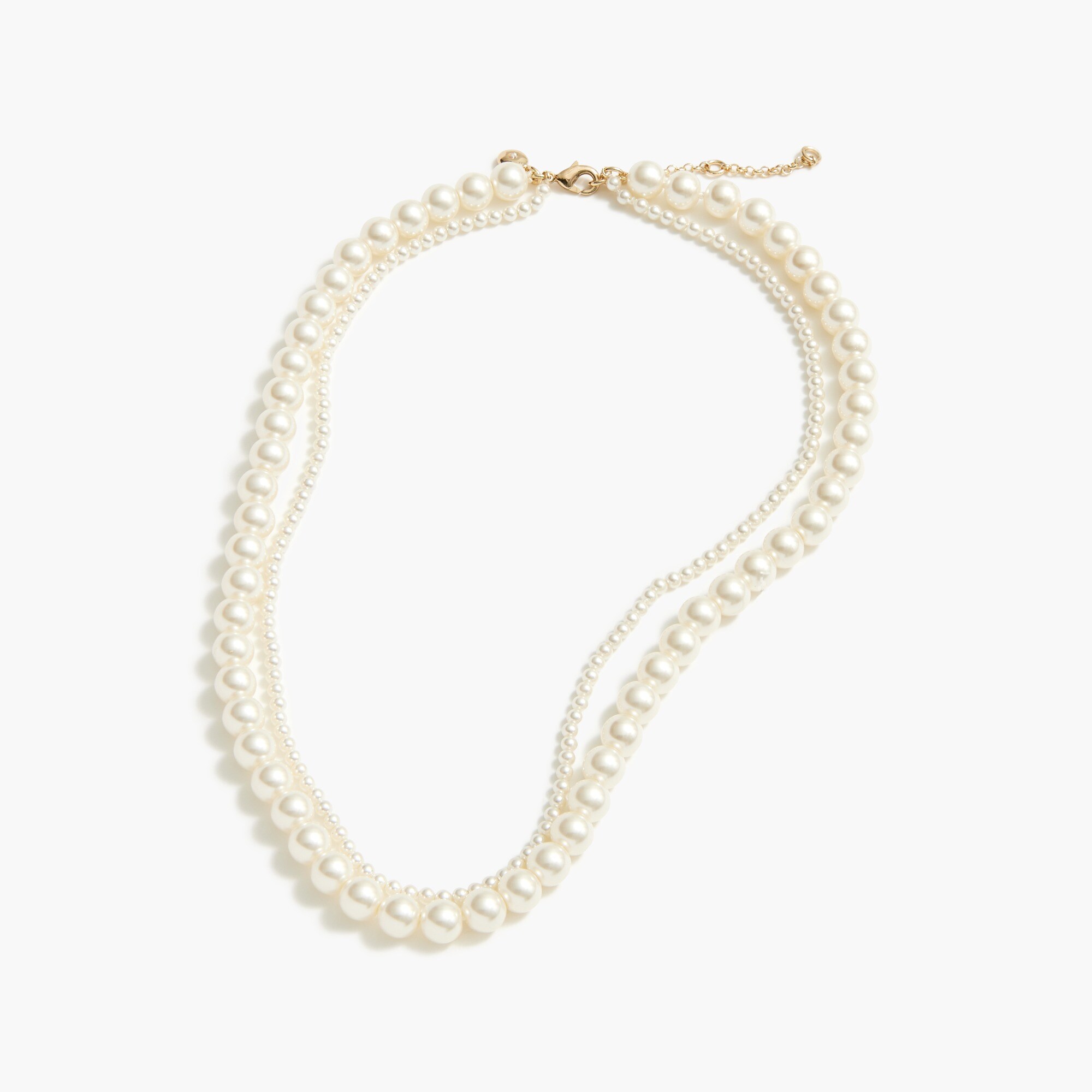  Pearl pendant layering necklace