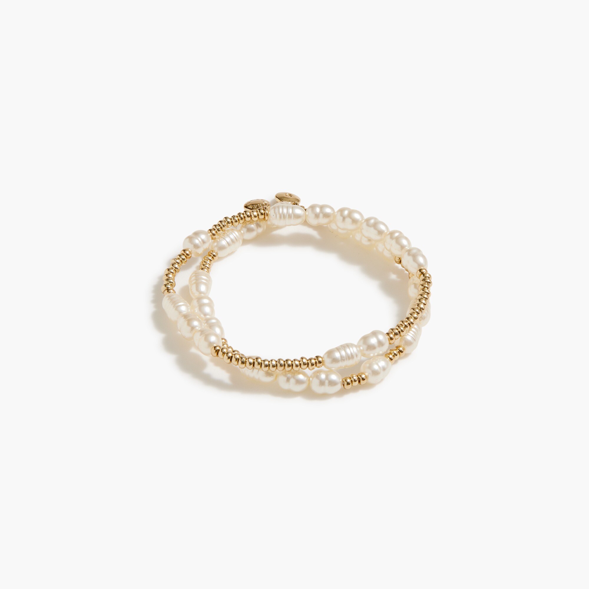 pearl and bead bracelets set for women