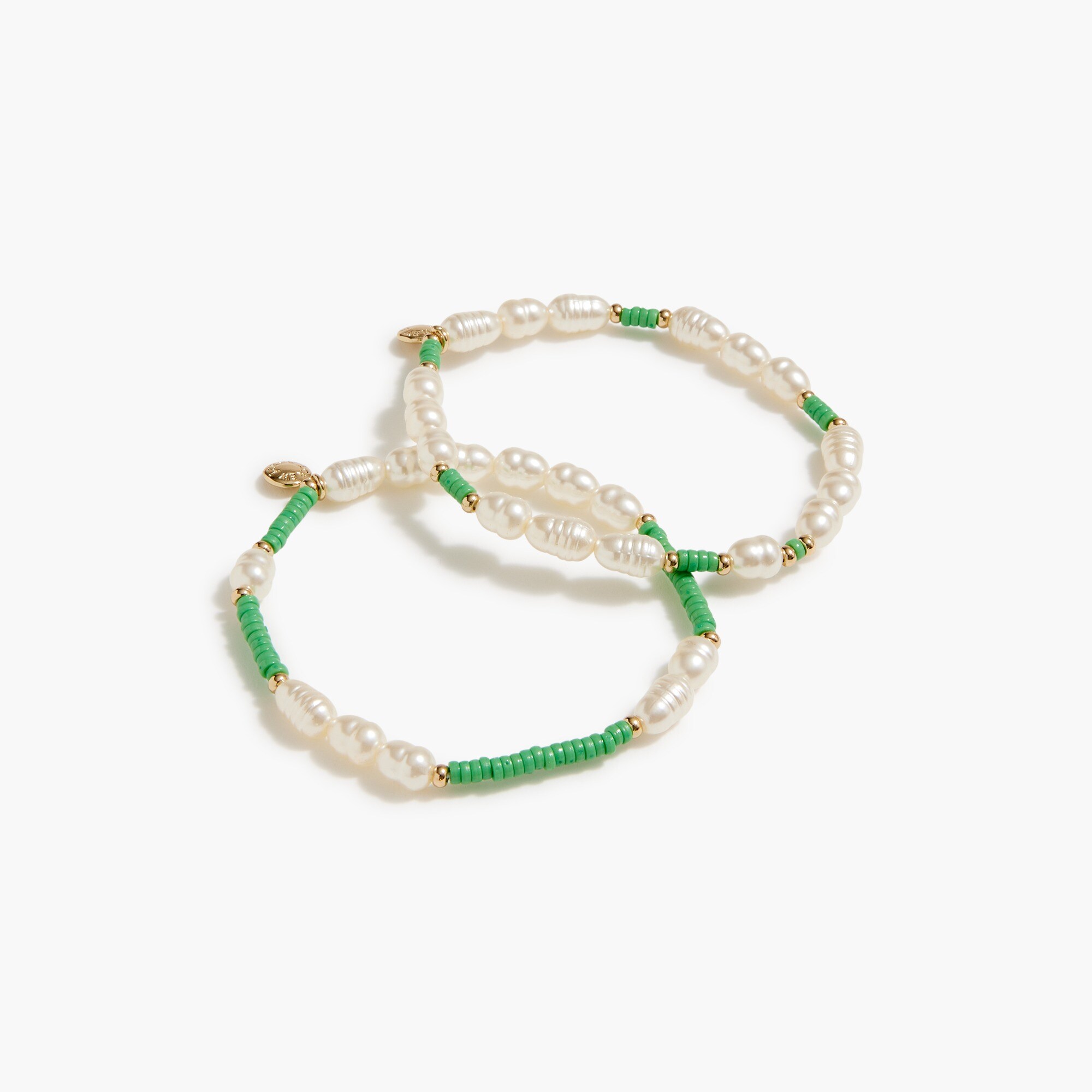  Pearl and bead bracelets set