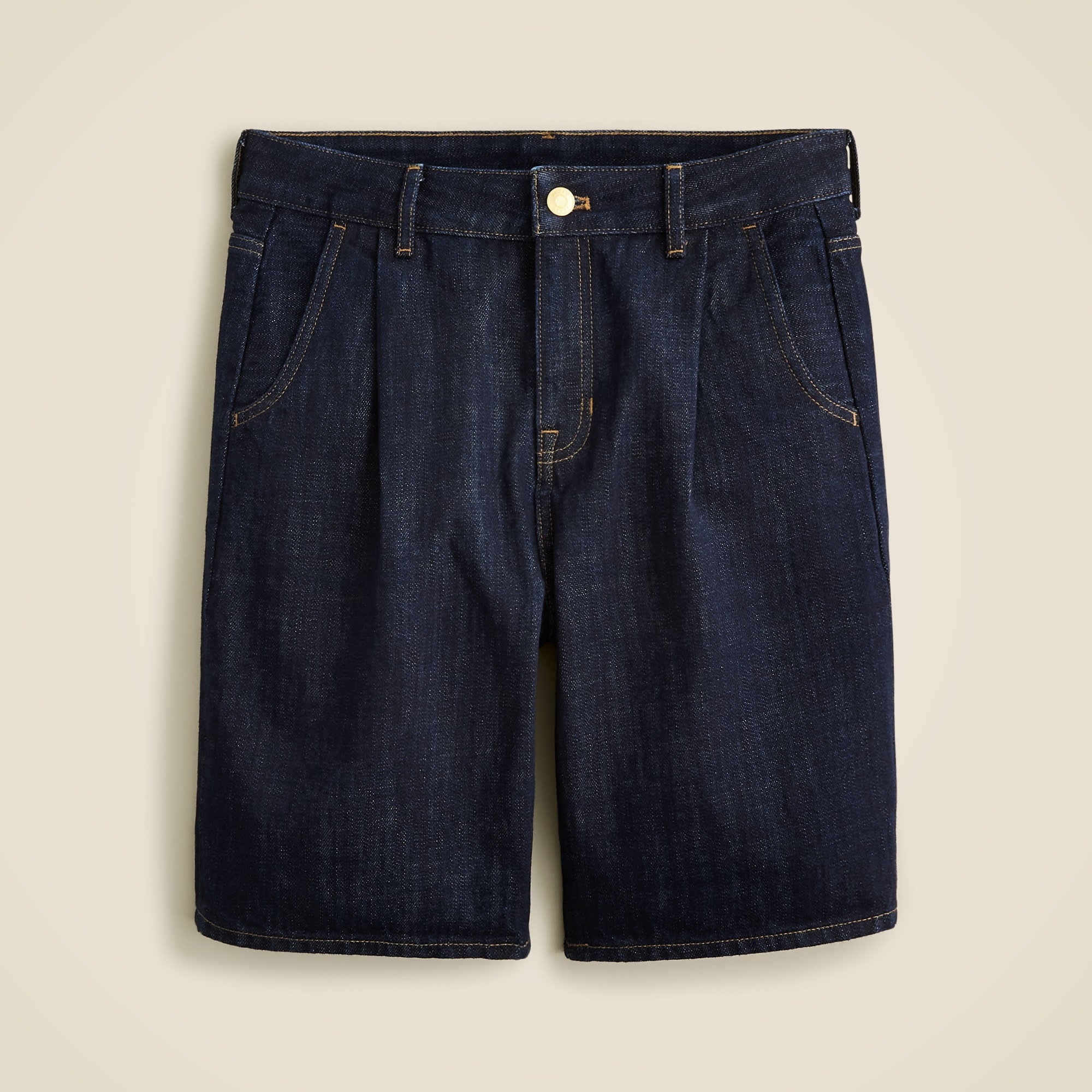 Midlength denim short in Indigo wash
