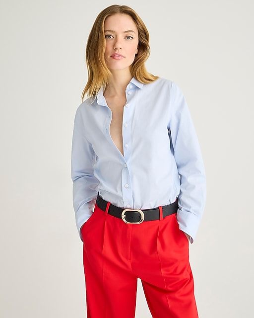 womens Tall Wren slim shirt in stretch cotton poplin