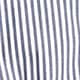 Fitted button-up shirt in striped stretch cotton poplin DARK EVENING