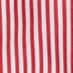 Ruffle-trim button-up shirt in striped cotton poplin VINTAGE RED STRIPE