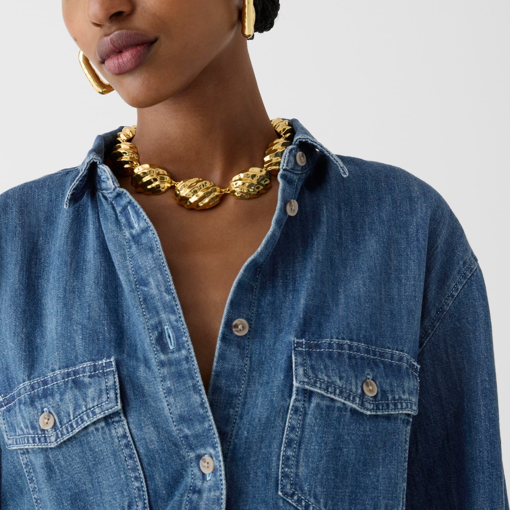 Garçon classic chambray shirt in Neela wash