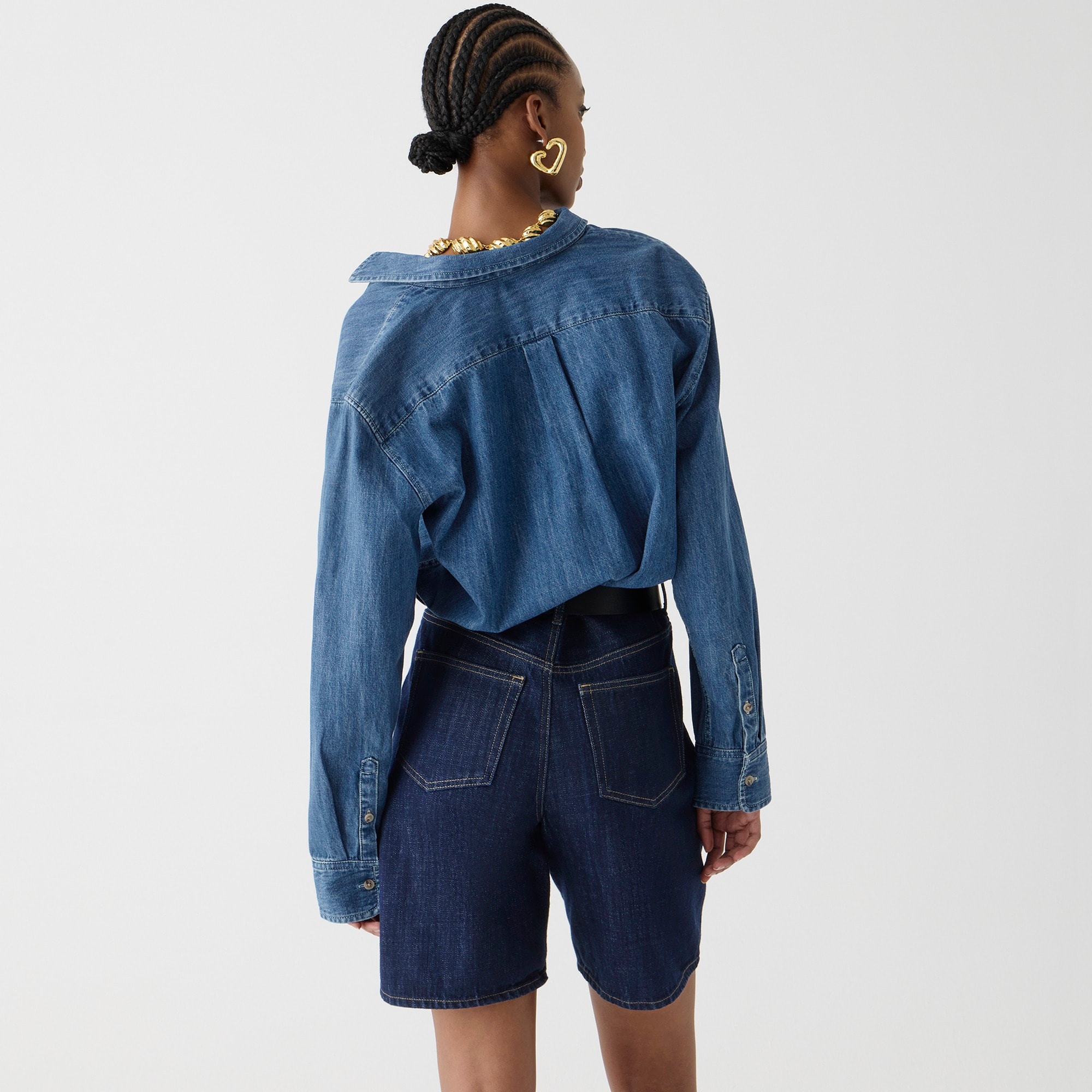J.Crew: Garçon Classic Chambray Shirt In Neela Wash For Women
