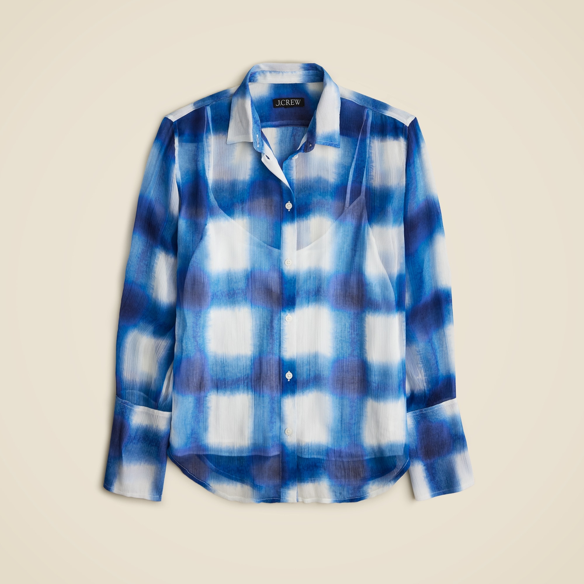 Garçon classic shirt in crinkle cupro