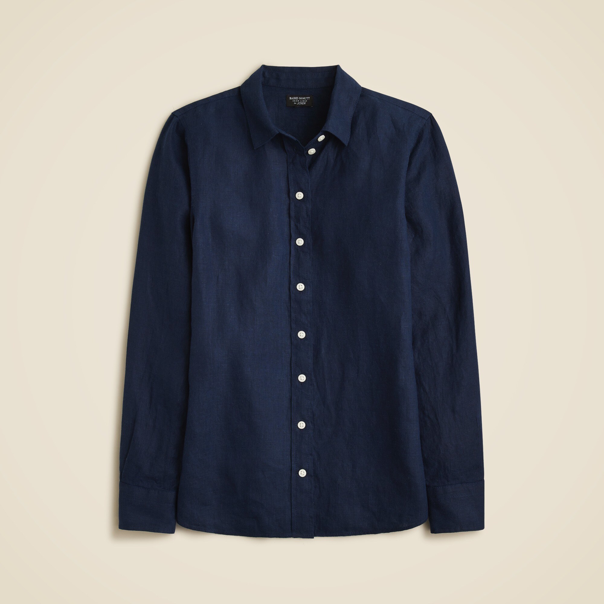 Tall Wren slim shirt in Baird McNutt Irish linen