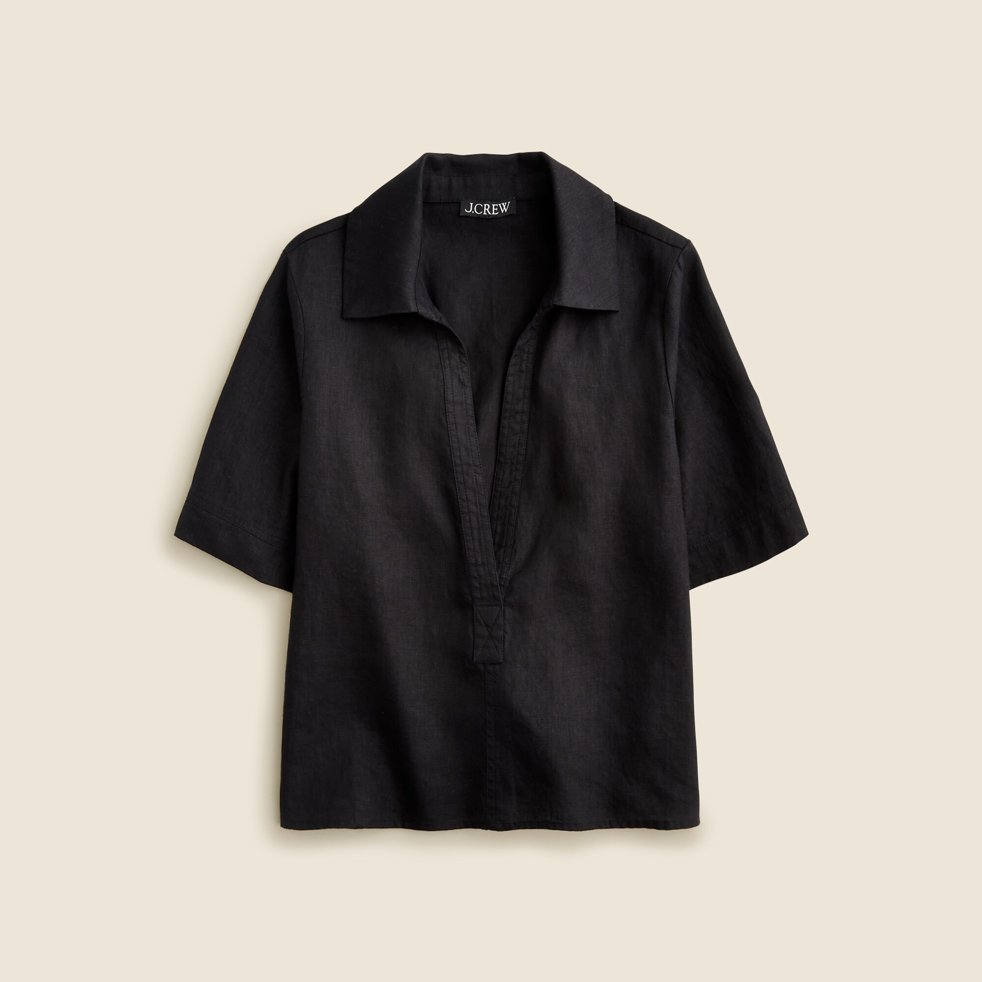 Bungalow popover top in linen