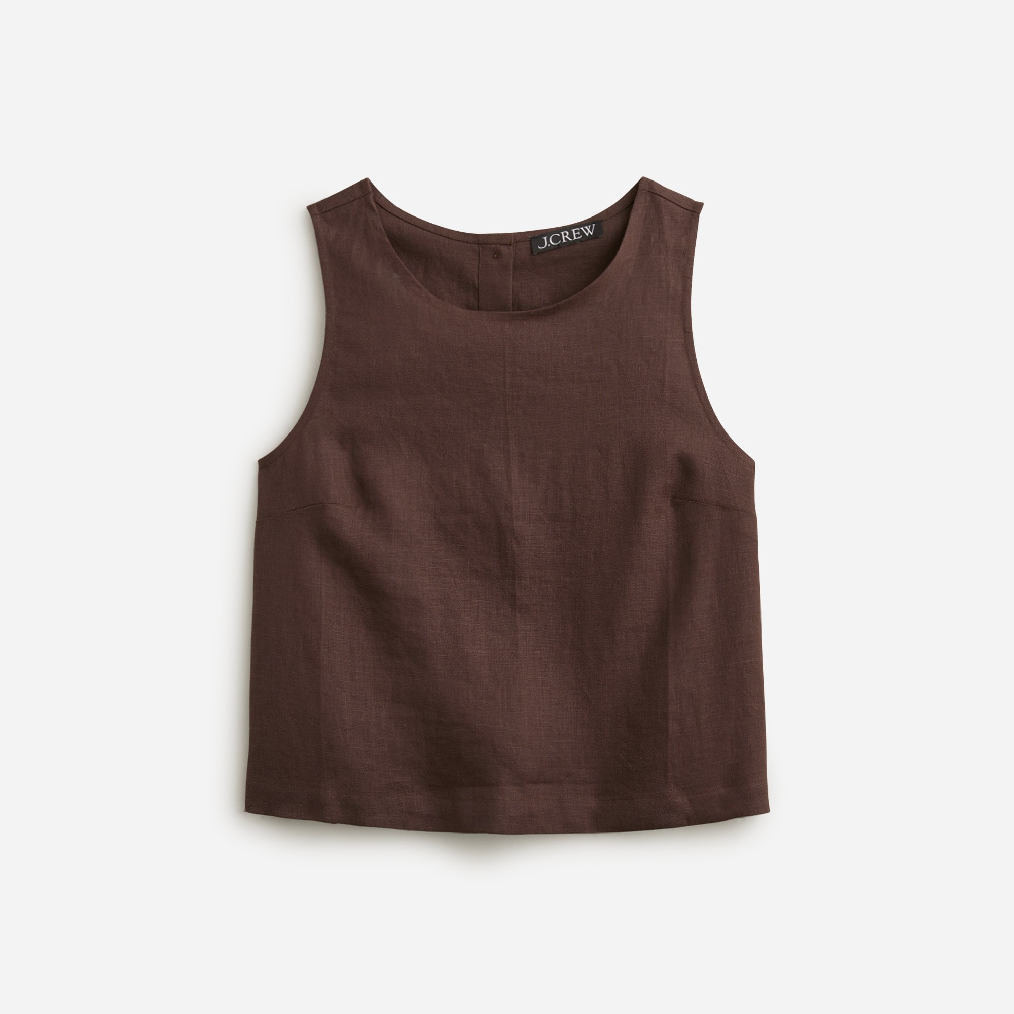 womens Maxine button-back top in linen