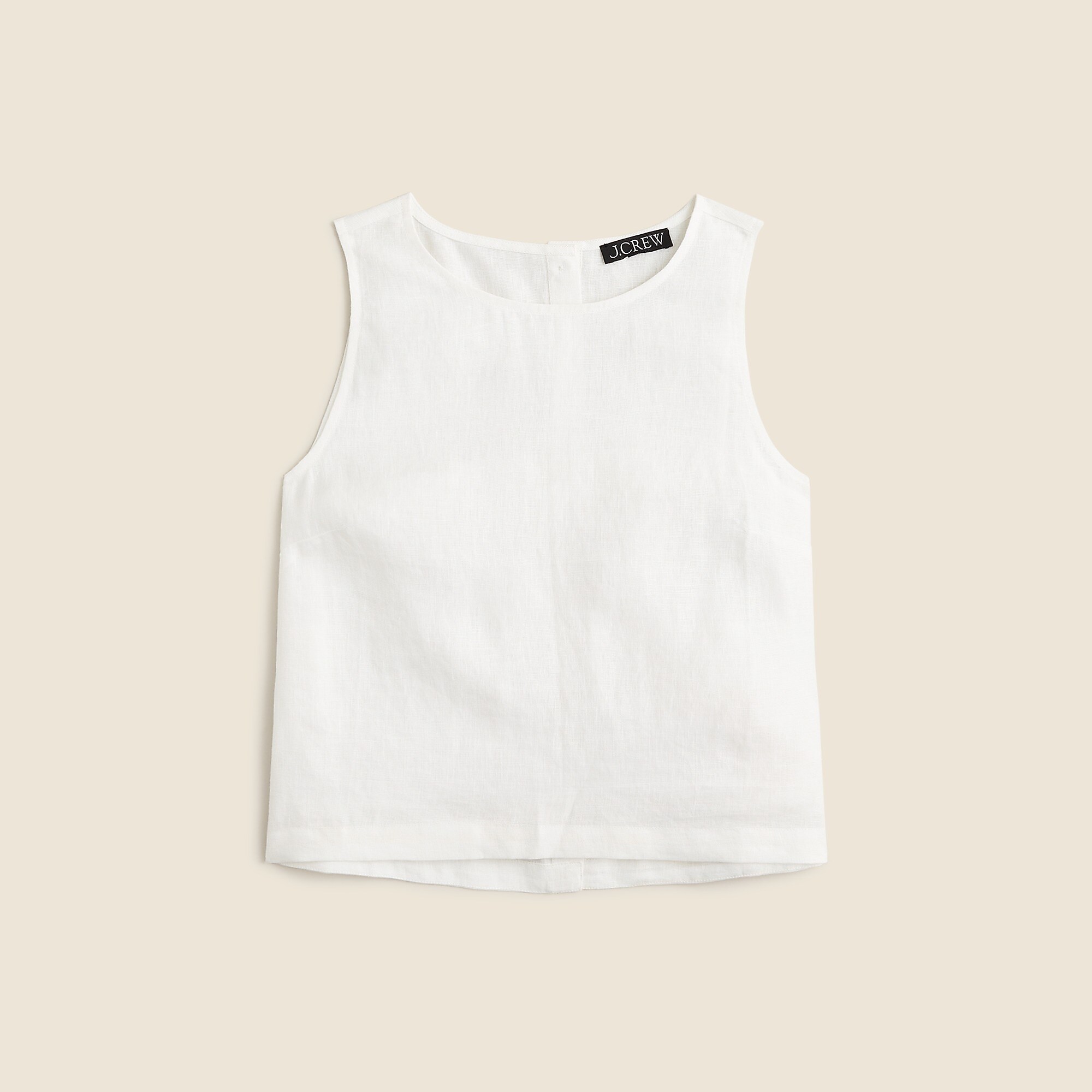 Maxine button-back top in linen