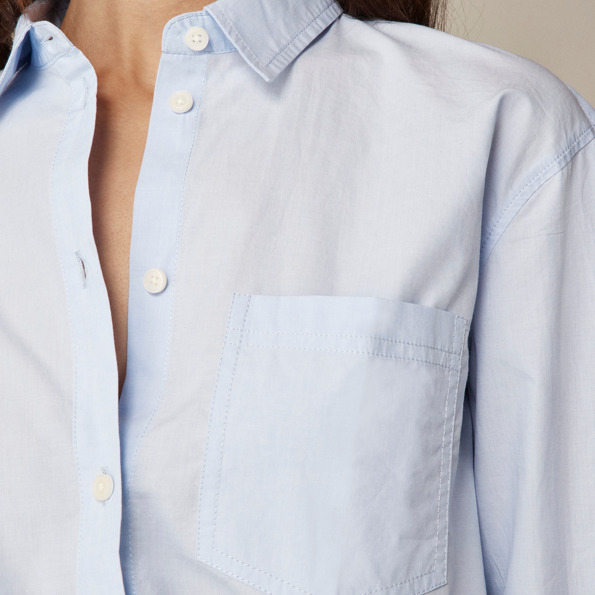 Petite Garçon classic shirt in cotton poplin