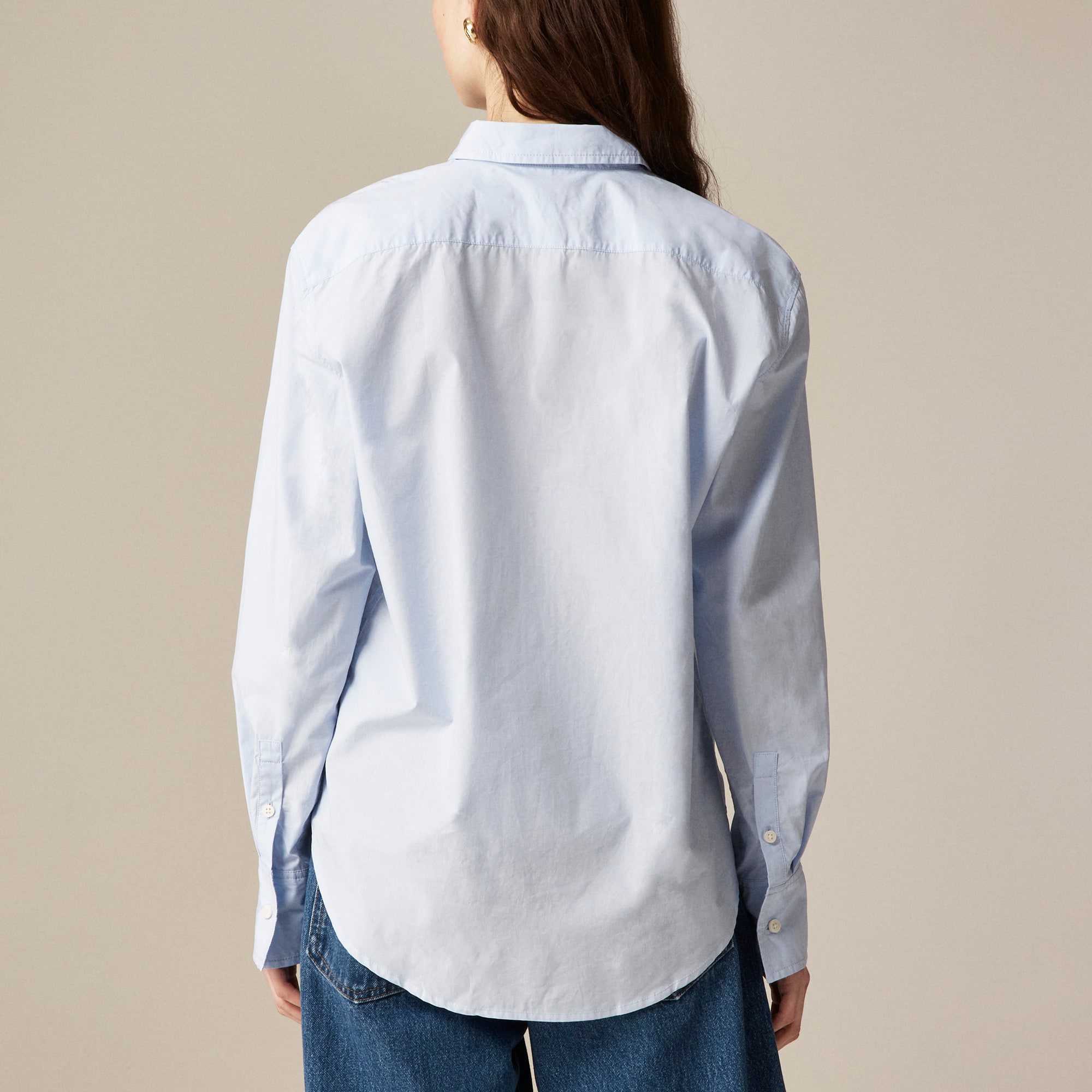Petite Garçon classic shirt in cotton poplin