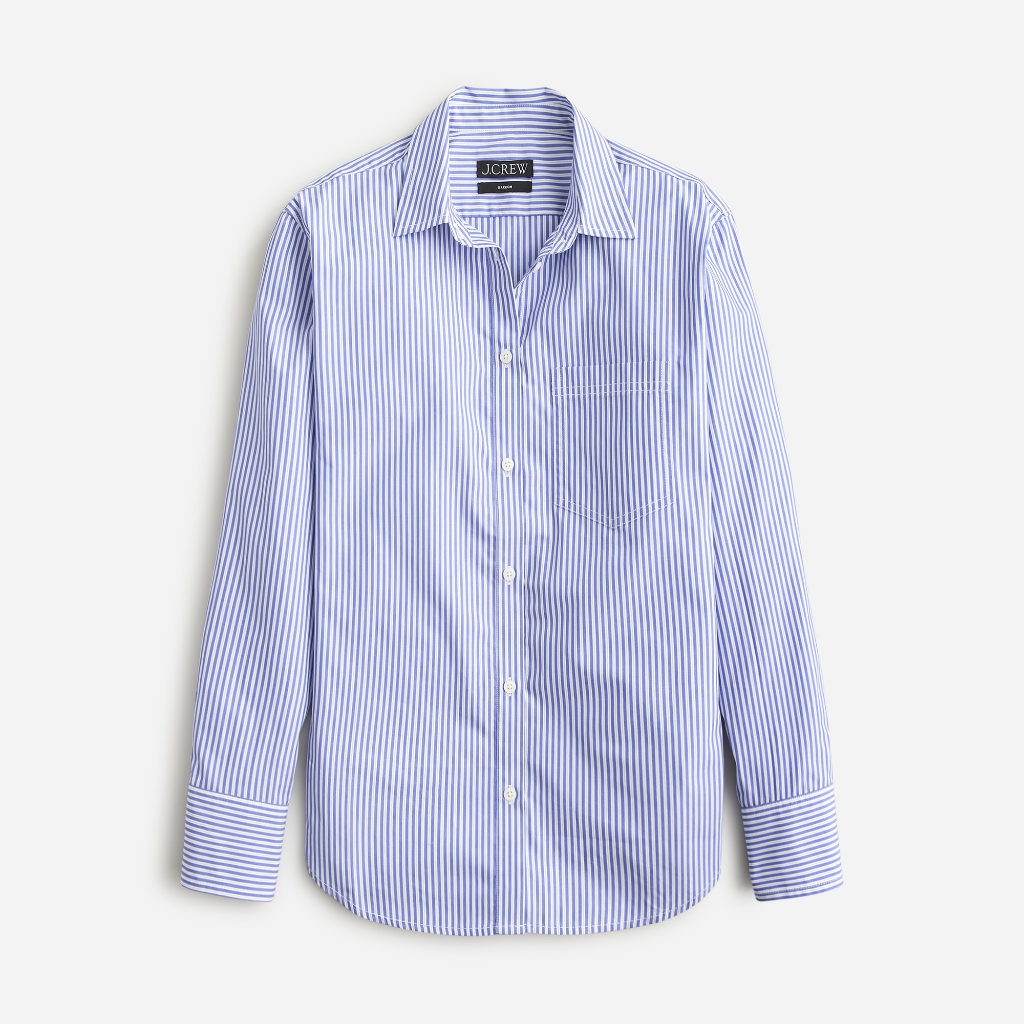 Garçon classic shirt in stripe cotton poplin