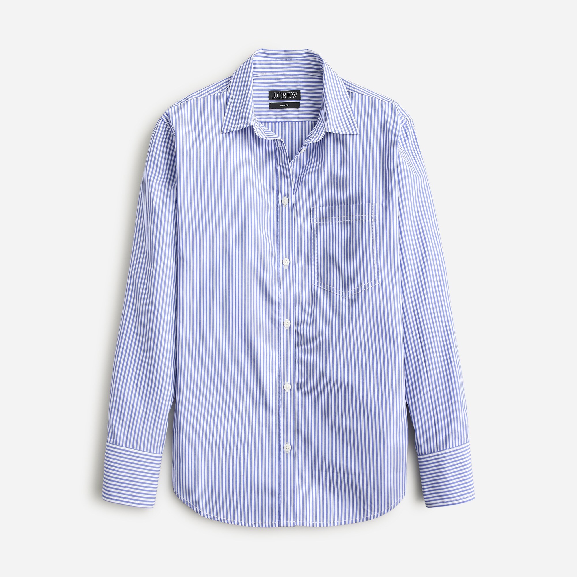 Garçon classic shirt in striped cotton poplin
